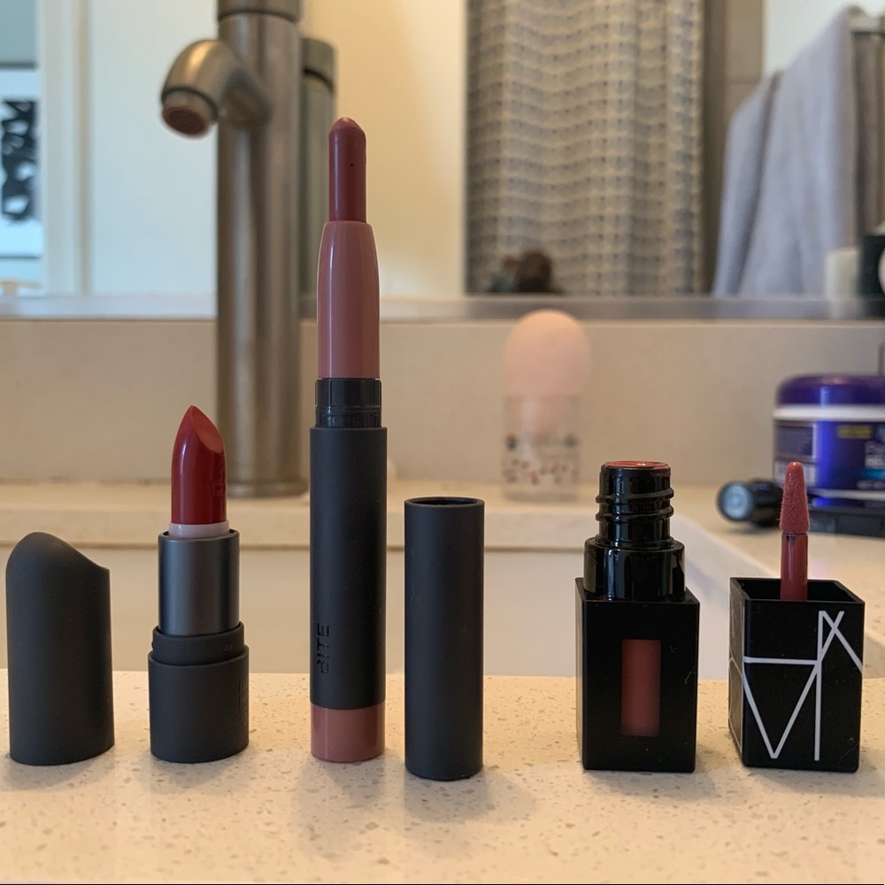 Bite and NARS lipstick trio